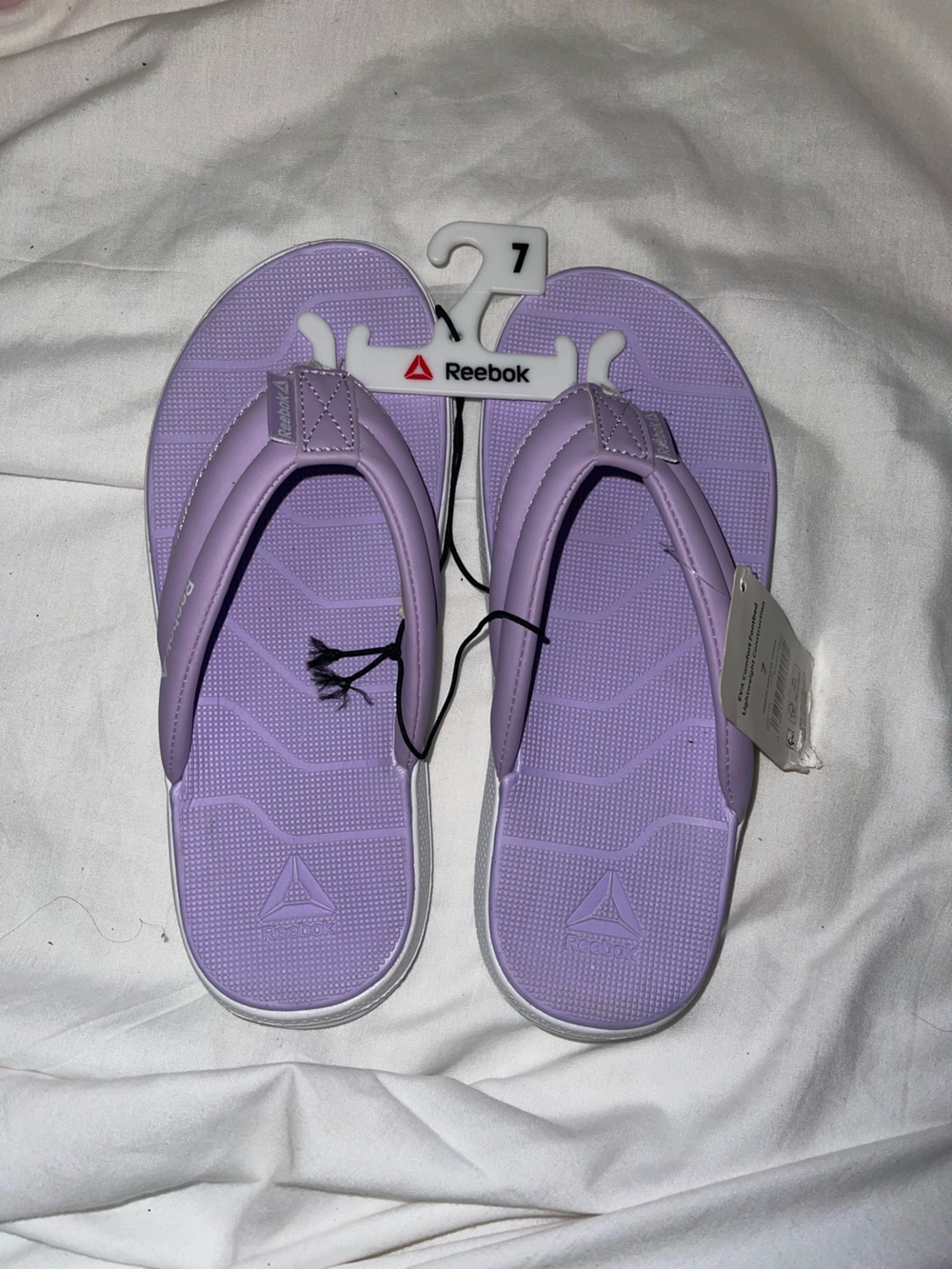 Reebok Women’s Lavender Purple Foam Thong Sandals
